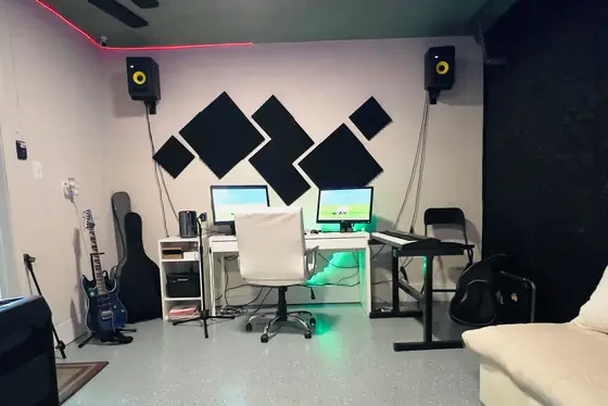 Recording desk at Stars Music School, Inwood WV